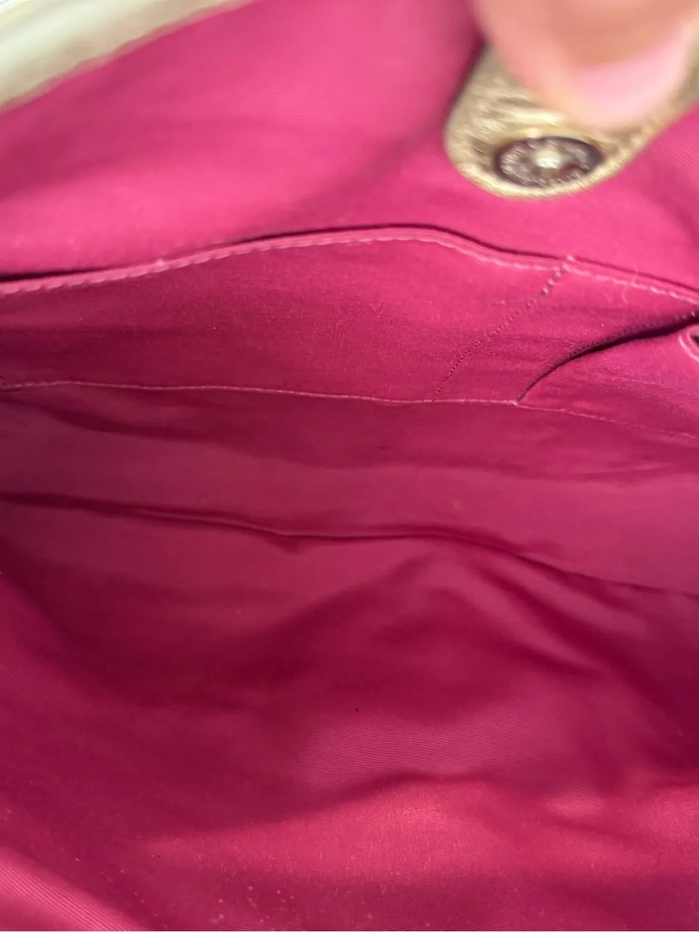 Y2K Coach Fuchsia Plaid with Pink Interior Lining